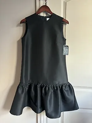 Victoria Victoria Beckham Black Fluid Duchess Sheath Dress NWT Size US 4 UK 8 • $195