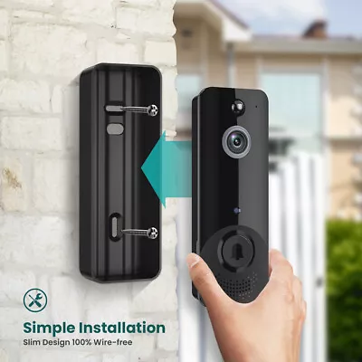 Wireless Security Smart WiFi Doorbell Intercom Video Camera Door Bell Chime • $10.88