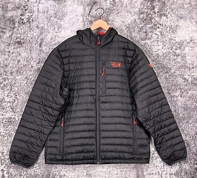 Mountain Hardwear Jacket Large Mens Nitrous Hooded 800 Goose Fill Full Zip • $124.99