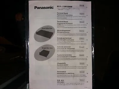 Panasonic Terminal Board Replacement Instructions (NN) • £1.50