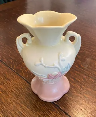 Vintage Hull Art Pottery Pastel Pink Matte Magnolia Vase • £62.69