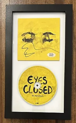 Ed Sheeran Signed Eyes Closed Single Framed Cd Cover Psa Dna Coa Autograph • $99.99