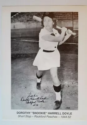 Snookie Doyle Bat Auto 8x10 Photo Aagpbl Rockford Peaches League Of Their Own • $18.99