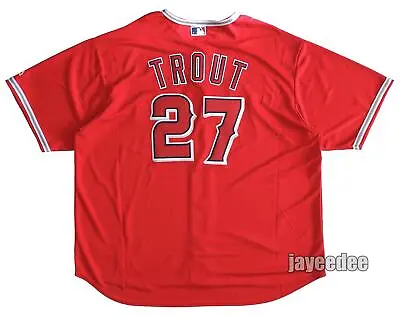 Majestic Los Angeles Angels Mike Trout Cool Base Mlb Baseball Jersey 3xl • $94.99