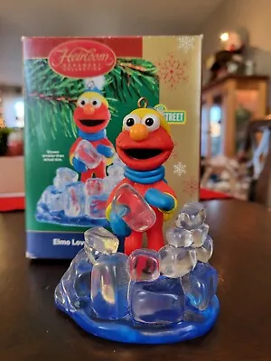 Carlton Cards Heirloom Ornament Sesame Street Elmo Loves Snow Christmas 2004 • $5.99