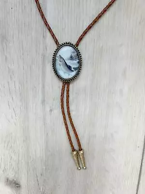Fish Bolo Tie - Gifts For Him Leather Cowboy Necktie Accessories Mens Necklace  • $29