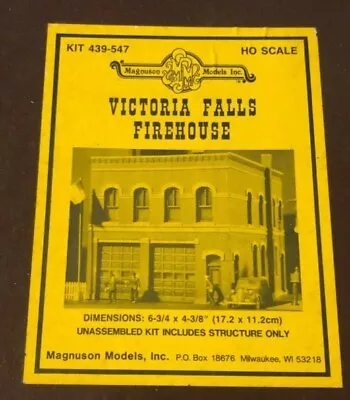 Magnuson Models 439-547 HO Victria Falls Firehouse Building Kit • $59.49