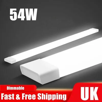 4FT LED Strip Lights Batten Tube Light Office Shop Garage Ceiling Lamp 3 Color • £9.99