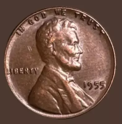 1955 Lincoln Wheat Cent Penny Poor Man’s Double Die 6526N Extra Fine • $6.38