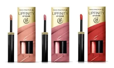 Max Factor Lipfinity 24HR Lip Colour Lipstick ~Please Choose Shade~ • £7.99