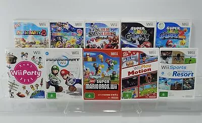 Top 10 Nintendo Wii Games Mario Wii U PAL Guaranteed Cleaned **Free Post** • $49.99