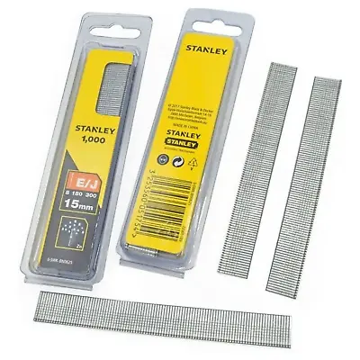 £7.65 • Buy Stanley 0-SWK-BN0625 15mm Brad Nails Pack Of 1000 18 Gauge Type 8 STA0SWKBN062