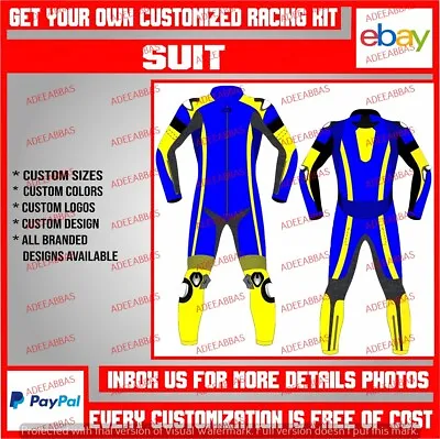 Motorcycle Suit Motorbike Riding Drag Racing Gear Leather Custom Design Suit • $285.96