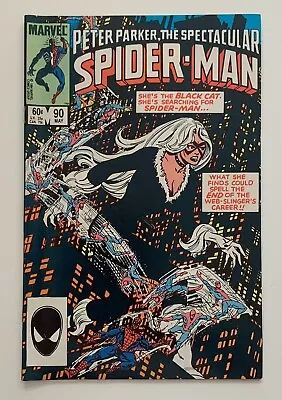 Spectacular Spider-Man #90 KEY Early Black Costume App (Marvel 1984) FN/VF Issue • £65