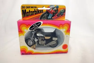 Vintage Zylmex Zee Die Cast Kawasaki 900 Police Motorcycle New In Box • $8