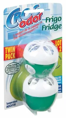 £5.99 • Buy Twin Pack Croc Odour Fridge Smells Deodoriser Neutraliser Freshener Food Safe