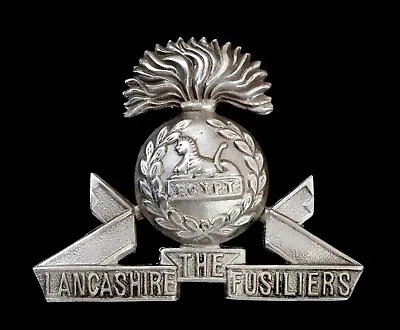 The Lancashire Fusiliers Cap Badge Hallmarked Silver • £45