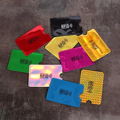 10PCS Anti RFID Blocking Card Sleeve-Secure Credit/Debit Card Holder ID Wallet • $3.99