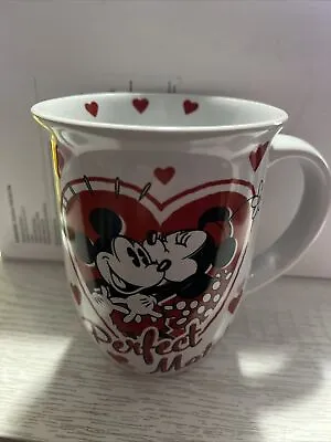 Disney Mickey And Minnie Mouse Sweethearts Perfect Match Coffee Mug Cup • $15.99
