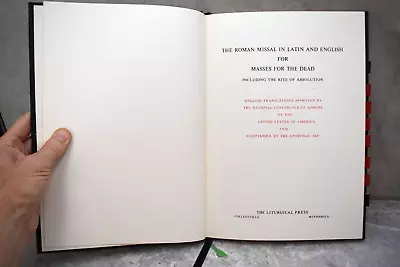 Roman Missal Book For Masses For The Dead Liturgical Press (CU644) Chalice Co. • $129