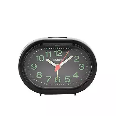 £9.51 • Buy Wm.Widdop Compact Retro Oval Alarm Clock Luminous Dial Beep Alarm