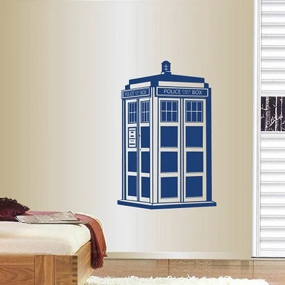 £27.13 • Buy Wall Vinyl Decal Tardis Doctor Who Phrase Words Police Box Wall Sticker 259
