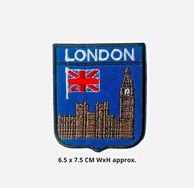 London Historic City Big Ben Embroidered Iron On/Sew On Patch/Badge JeansN-456 • £2.09