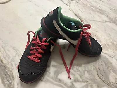 Nike Eclipse Natural Motion Running Shoes Women's Size 7.5 Black Green & Pink • $15