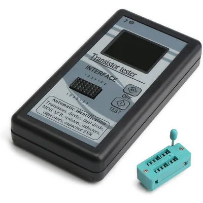 Digital Transistor Tester Diode Resistor Inductor Capacitance MOS SCR ESR Meter • $21.99