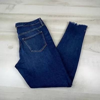 Mossimo Womens Skinny Jeans 10 Regular 30 Mid Rise Medium Wash Denim Stretch • $11.96