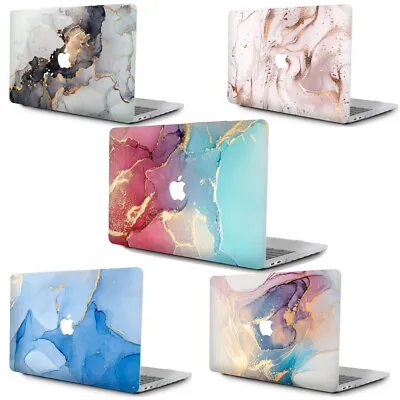 $14.99 • Buy Cut-Out Marbled Hard Shell Case Protector For Apple MacBook Air Pro 13 & M1