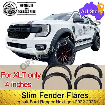 Slim Fender Flare Matte Black To Suit Ford Ranger XLS XLT Next Gen T9 2022 2023 • $242.10