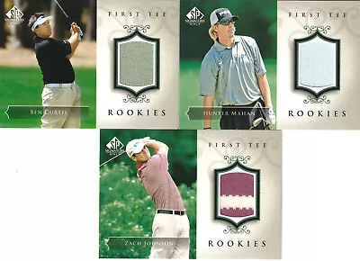 2004 Sp Signatures Golf First Tee Rookies Zach Johnson Hunter Mahan Ben Curtis • $30