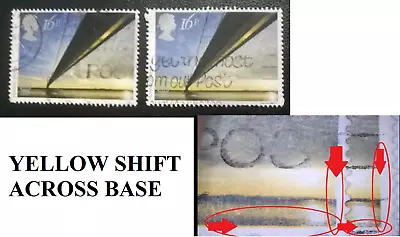 £0.99 • Buy 2 Gb Error/variety Used 1983 16p Sg1215 Humber Bridge Stamps Yellow Shift
