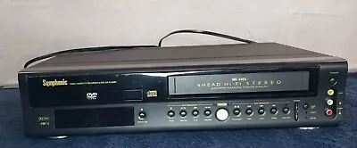 Symphonic WF802 DVD/VHS Combo Player Recorder No Remote Sold As Parts Read  • $22.95