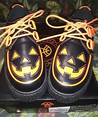 Strange Cvlt YRU Krypt Jack O' Lantern Halloween Creepers Platforms. Sz 9 Womens • £114.02