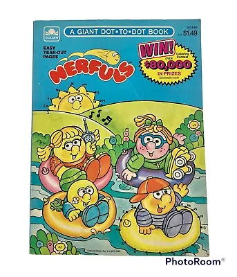 1986 Vintage Nerfuls A Giant Dot To Dot Book Coloring Book Rare Kenner-Parker • $11.99
