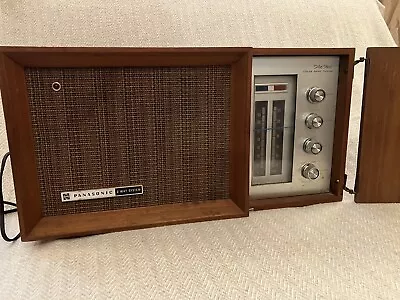 Vintage Panasonic Radio Cabinet Model Re-7487 AM/FM Works Intermittently • $30