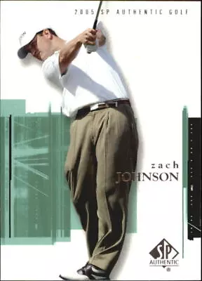 2005 SP Authentic Golf Card #10 Zach Johnson • $1.69
