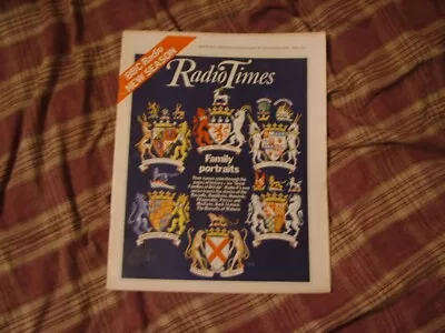 Radio Times  - Jan 16 - 22 1982 Great Families Of Britain Cover • £3.99