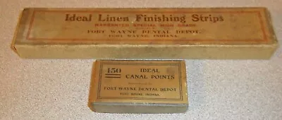 2 Vintage Items From FORT WAYNE DENTAL DEPOT Canal Points Linen Finishing Strip • $12