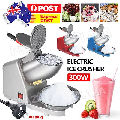 Electric Ice Crusher Shaver Commercial Machine Snow Cone Maker 85Kg/h 2200R/min • $72.99