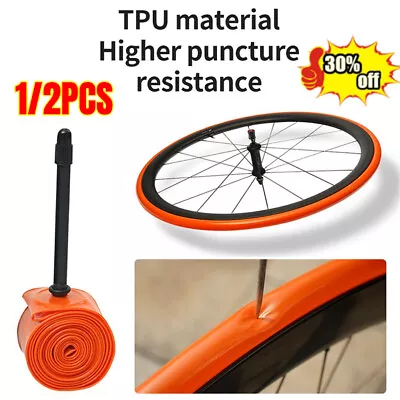 Ultralight Bicycle TPU Inner Tube 700x18/32C Road Bike 45/65/85mm Lot C3 • $16.83