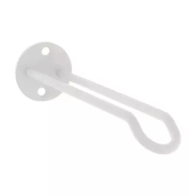 National Hardware N275-522 White Steel Plant Hanger Wall Base 7  With Safe • $14.42