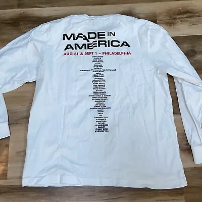 Made In America Shirt Mens Large Snipes 2019 Philadelphia Travis Scott Cardi B • $16.30