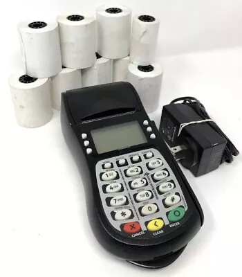 Hypercom Model T4205 Credit Card Process Machine W/Power Adapter & 8 Rolls Paper • $17.99