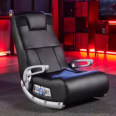 Rocker Leather Video Gaming Chair Wireless Audio Ergonomic Speaker Subwoofer NEW • $231.99