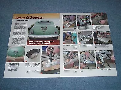 $9.99 • Buy How To Tech Info Article On Frenching Teardrop Tail Lamps Brake Lights 