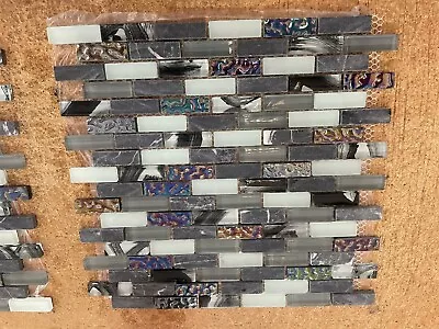 Glass And Stone Mosaic Tiles  (Box Of 11 Sheets) • $55