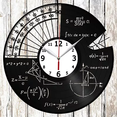 MathThemes Vinyl Record Clock Handmade Home Decor Original Gift 3580 • $14.99